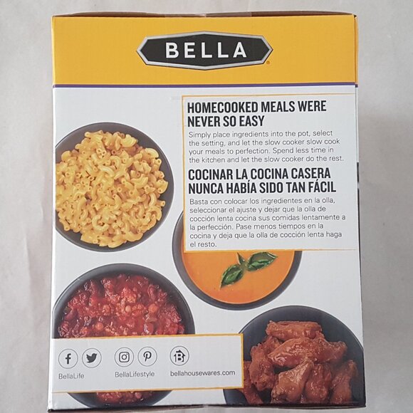 Bella 1.5 Qt Slow Cooker with Tempered Glass Lid - Red - NEW - Picture 2 of 4